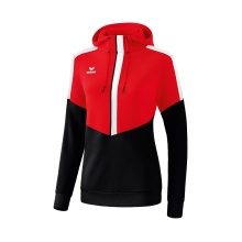 Erima Kapuzenpullover Hoodie Squad (Cotton Touch) rot/schwarz Damen